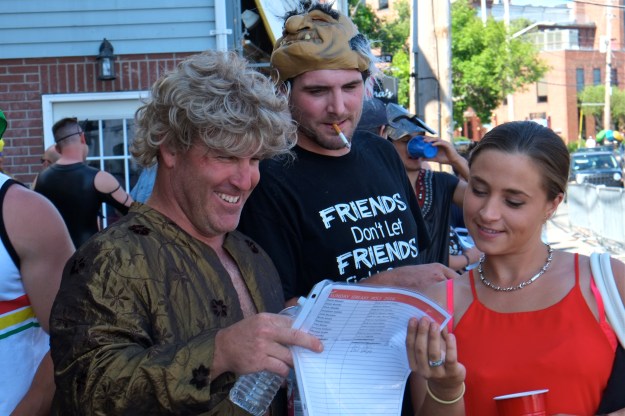 Kyle Barry Steve LeBlanc Sunday Greasy Pole Walkers copyright Kim Smith