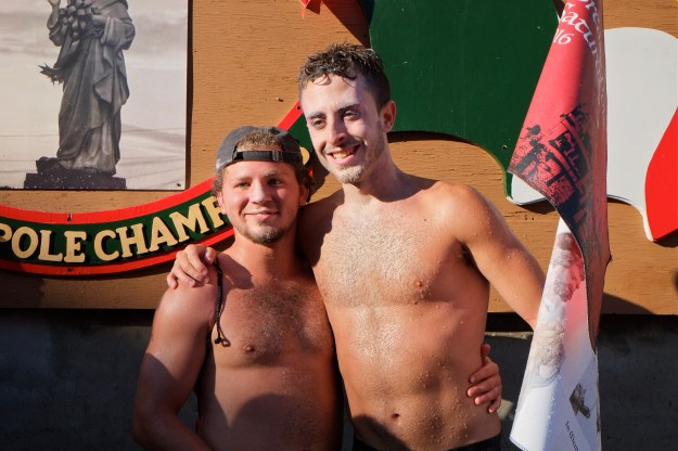 Saturday Greasy Pole Champion 2016 coyright -5 Kim Smith